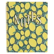 U Style Lemon College Ruled 1 Subject Notebook, 10.5" x 8.5", 80 Sheets, Yellow