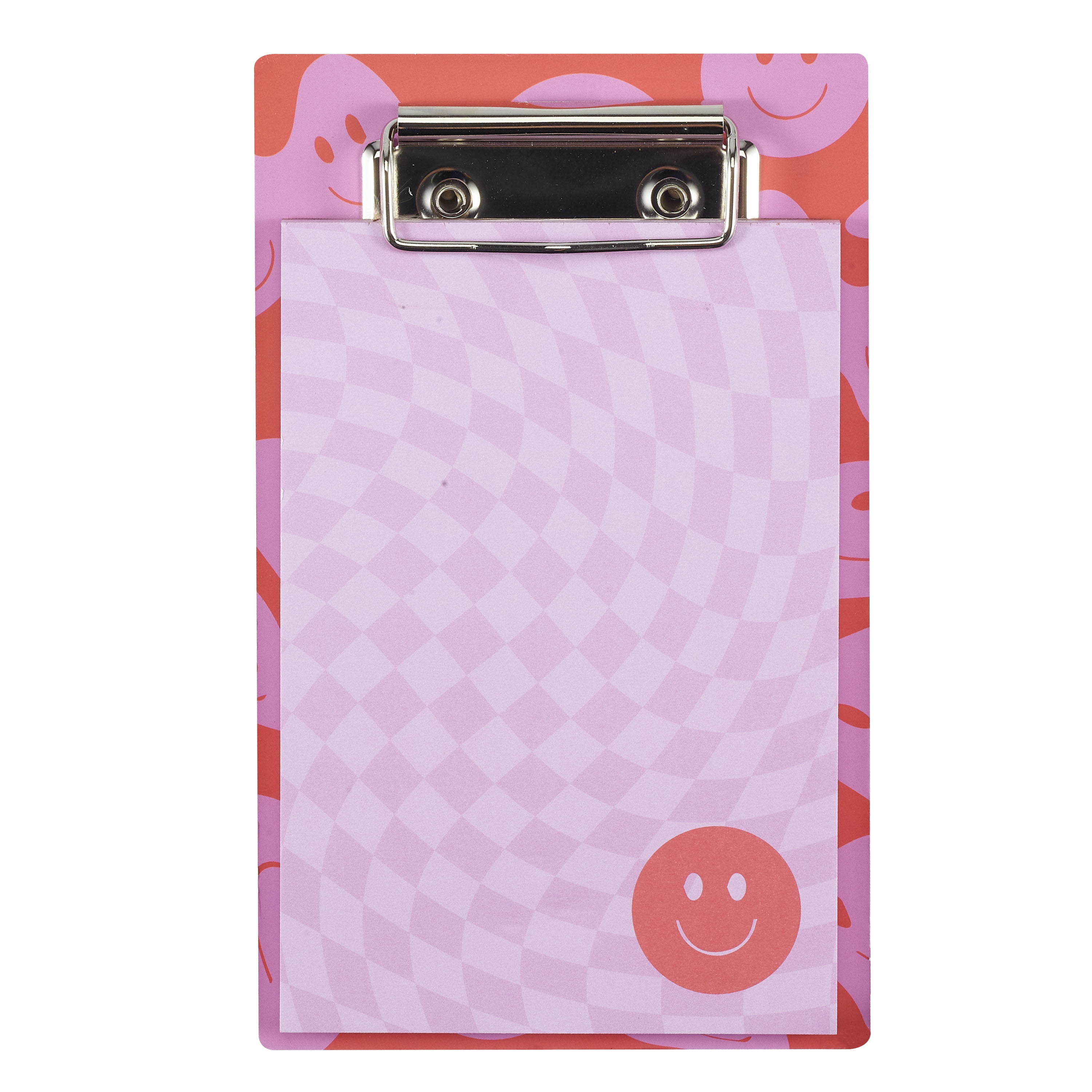 U Style Mini Clipboard with Notepad Set, 40 Sheets, Smiley Face