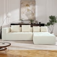 thumbnail image 1 of U_Style Modern Large Removable Modular Sofa, 3-Piece Set with Free Combination, Includes 4 Cushions, Ideal for Living Room, Bedroom, Apartment, 1 of 8