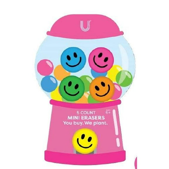 U Style Novelty Mini Erasers - Gumball