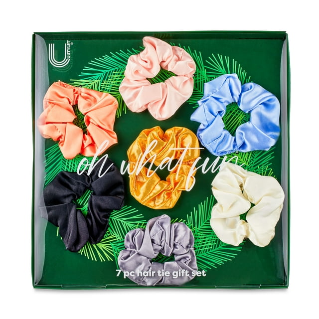 U Style Oh What Fun 7Piece Scrunchie Hair Tie Gift Set