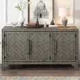 thumbnail image 1 of Sideboard with American Design MDF and Pine Wood Adjustable Shelves for Home Entrance, 1 of 7