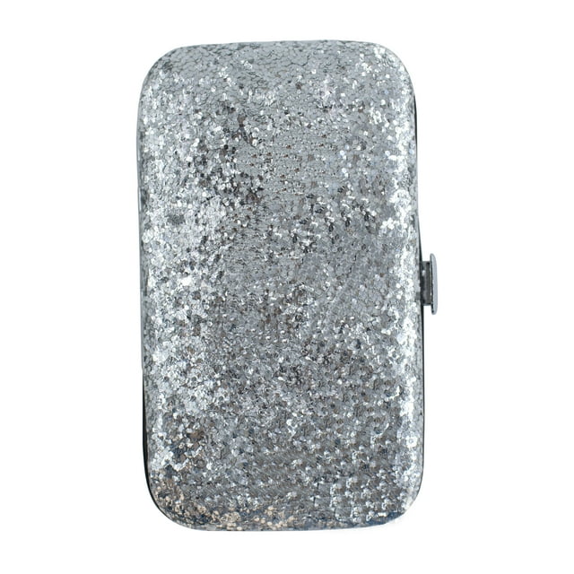 U Style Silver Glitter 7-Piece Manicure Tool Set with Case