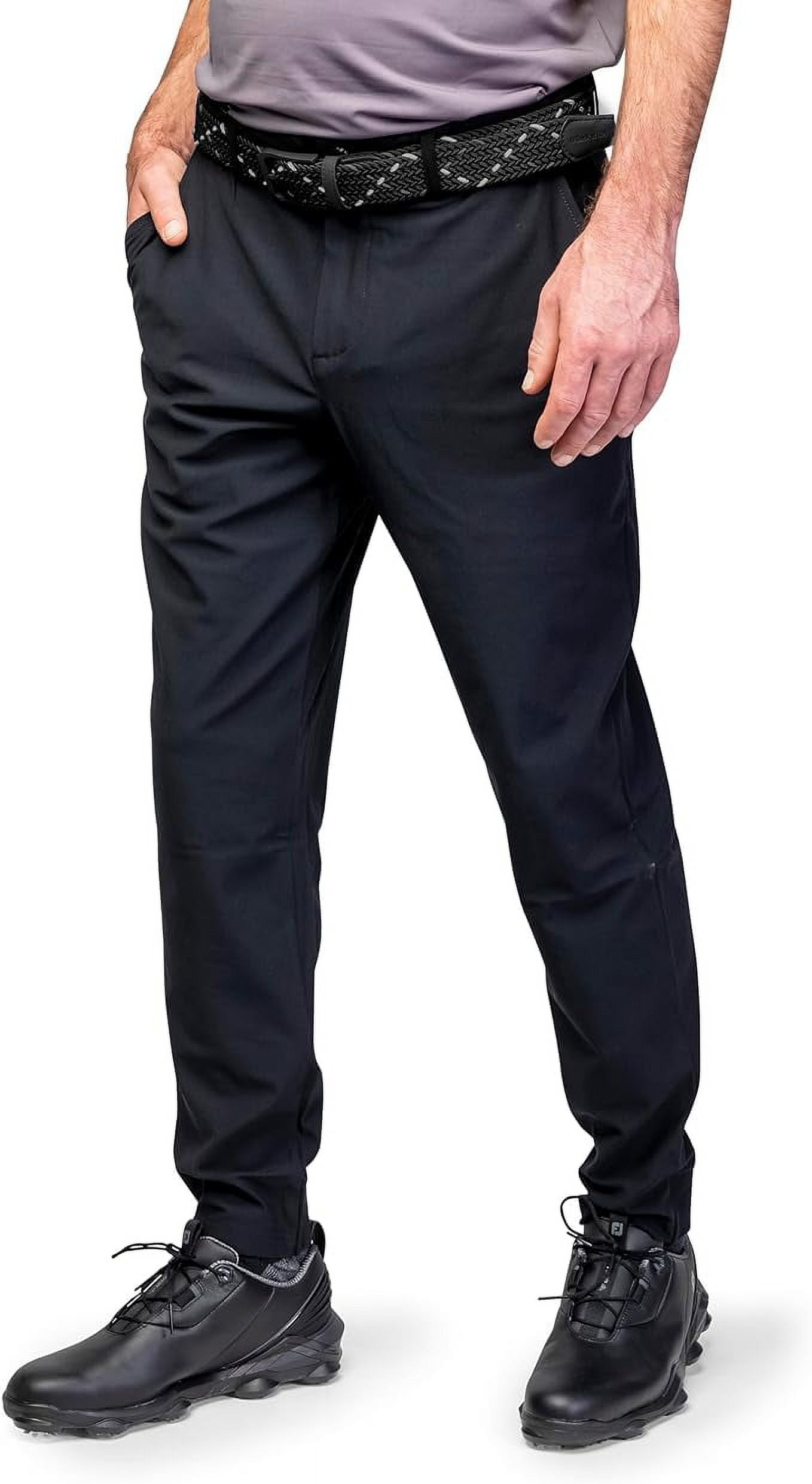 Men's Eddie Bauer Fleece Lined 2-Way Stretch Tech Pant Black 38 X 34