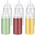 thumbnail image 1 of U-Taste 16oz Condiment Squeeze Bottles: Sauce Bottles with Twist on Caps and Measurement, Leakproof Squirt Reusable Plastic Oil Container Dispenser for Ketchup, BBQ, Salad, Dressing (Pack of 6), 1 of 10