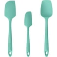 thumbnail image 1 of U-Taste 480°F High Heat Resistant Silicone Spatula Set of 3, BPA-Free Food Grade Kitchen Cooking Baking Mixing One Piece Seamless Flexible Rubber Scraper for Nonstick Cookware (Aqua Sky), 1 of 10
