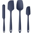 thumbnail image 1 of U-Taste 480°F High Heat Resistant Silicone Spatula Set of 4, BPA-Free Food Grade Kitchen Cooking Baking Mixing One Piece Seamless Flexible Rubber Scraper for Nonstick Cookware (Midnight Blue), 1 of 10