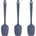 thumbnail image 1 of U-Taste 600°F High Heat Resistant Silicone Spoon Spatula Set of 3, BPA-Free Food Grade Kitchen Cooking Baking Mixing One Piece Seamless Flexible Rubber Scraper for Nonstick Cookware (Midnight Blue), 1 of 10