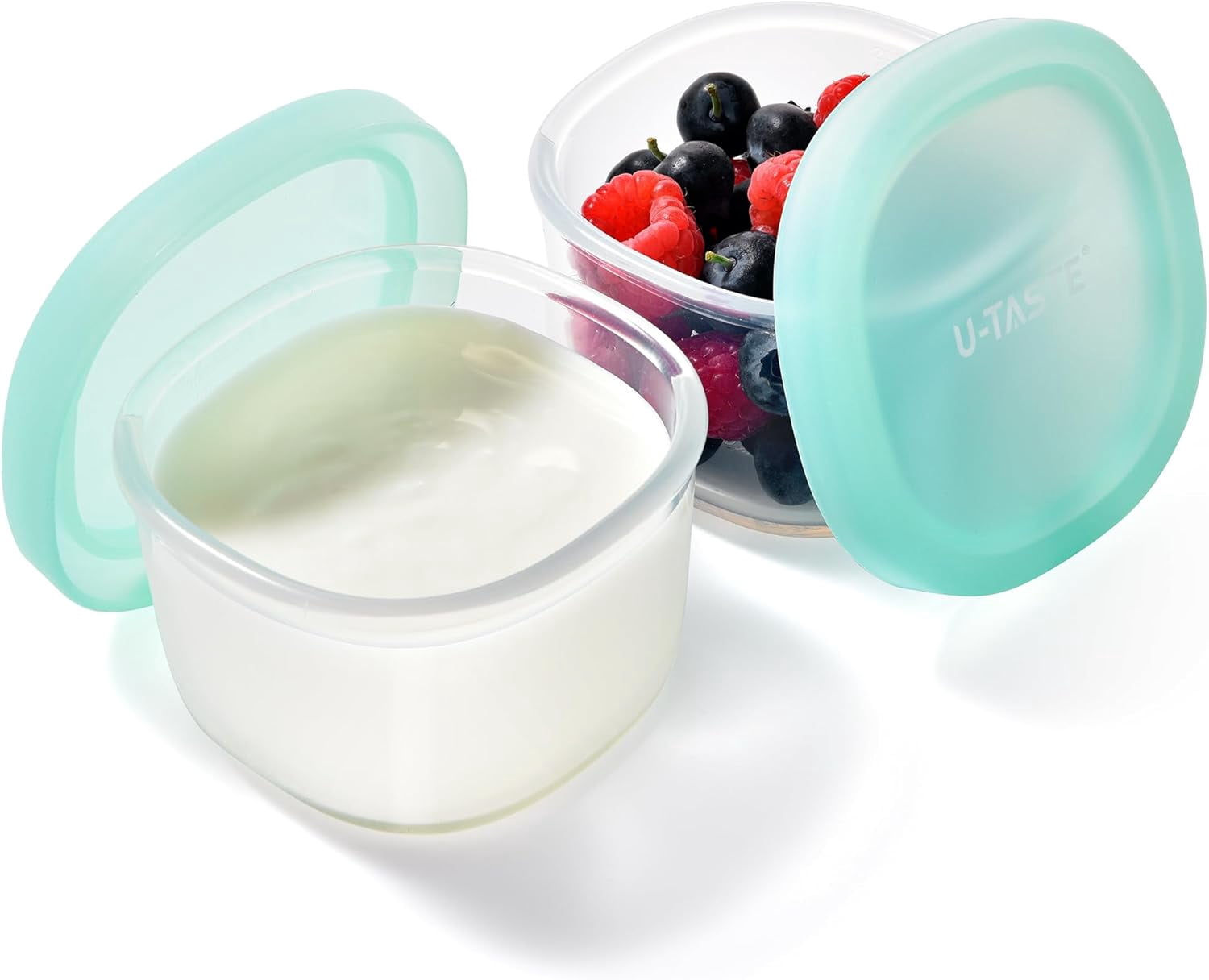U-Taste 6oz Small Snack Containers: Food Grade Liquid-Silicone Ice ...