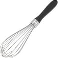 thumbnail image 1 of U-Taste Balloon Whisk for Cooking: 18/10 Stainless Steel Kitchen Wire Whisk, Medium Heavy Duty Egg Beater, Manual Baking Mixing Tool with 8 High Flex Wires for Stirring, Blending Sauce (Black), 1 of 10