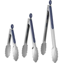 U-Taste Heavy Duty 7 9 12 inch Heat Resistant Stainless Steel Grill Tongs (3 Count)