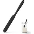 thumbnail image 1 of U-Taste Silicone Jar Spatula: 600ºF Heat-Resistant Food-Grade 10in Long Sourdough Stirring Stick, Seamless Flexible Peanut Butter Spreader (Black), 1 of 10