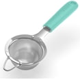 thumbnail image 1 of U-Taste Small Fine Mesh Strainer: 18/8 Stainless Steel 3.35in 30 Mesh Kitchen Food Sieve with Sturdy Riveted Silicone Handle, Heavy Duty Deep Handheld Metal Colander for Tea, Juice (Aqua Sky), 1 of 10