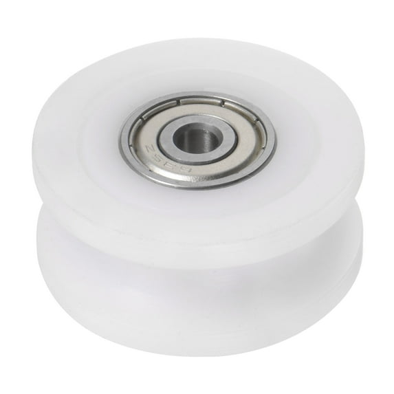 U Type Groove Pulley Nylon Coated Roller Bearing 5x40x17.5mm U Groove Guide Wheel for Doors Window