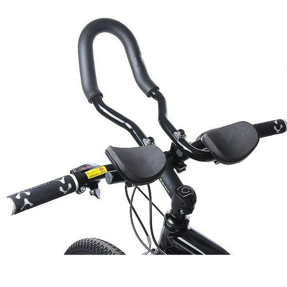 U Type Relaxation Aerobar, Aluminum Aerobar Extensions for Triathlon and Time Trial Bikes, Adjustable Armrests, Handlebar Rest for Cycling, One Size