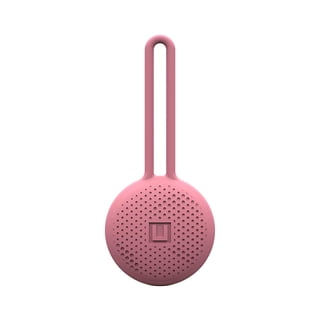 [U] by UAG Designed for AirTag Case DOT Loop Stylish Soft-Touch Silicone Anti-Scratch Protective Cover Holder with Loop Attachment for Keys, Bags, Pets, Backpacks - Dusty Rose