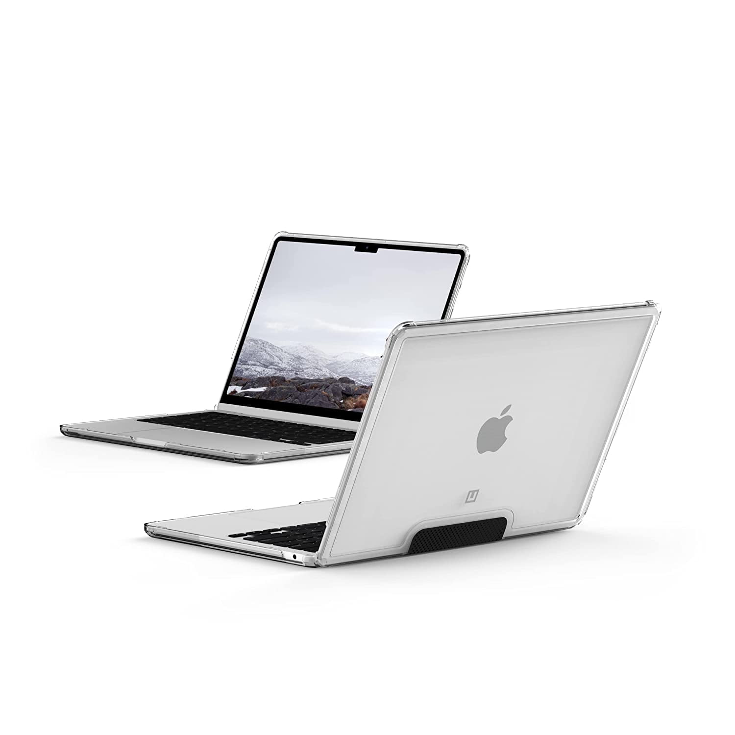 U by UAG Designed for MacBook Air 13 Case 2024 M3 A3113 2022 M2 A2681 Lucent Ice Black Translucent Durable Lightweight Impact Resistant Laptop Protective Cover Walmart