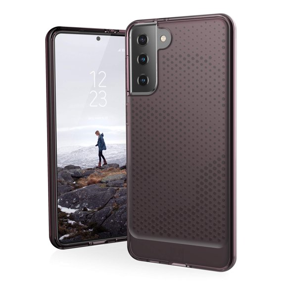 [U] by UAG Samsung Galaxy S21 Plus 5G Case [6.7-inch Screen]Lucent Slim Fit Lightweight Stylish Transparent Impact Resistant Protective Phone Cover, Dusty Rose