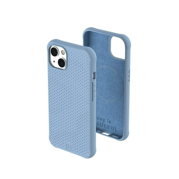 [U] by UAG iPhone 13 Case [6.1-inch screen] DOT Compatible with MagSafe Slim Fit Lightweight Stylish Pattern Impact Resistant Protective Phone Cover, Cerulean