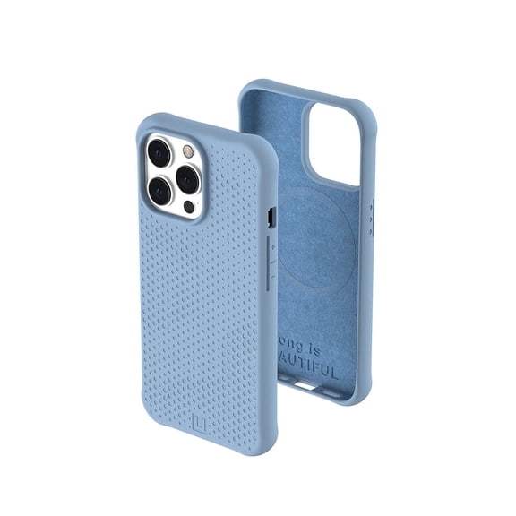 [U] by UAG iPhone 13 Pro Case [6.1-inch screen] DOT Compatible with MagSafe Slim Fit Lightweight Stylish Pattern Impact Resistant Protective Phone Cover, Cerulean