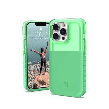 [U] by UAG iPhone 13 Pro Case Green Spearmint Dip Slim Lightweight Stylish Translucent Shock Absorbing Modern Protective Phone Cover, [6.1-inch Screen]