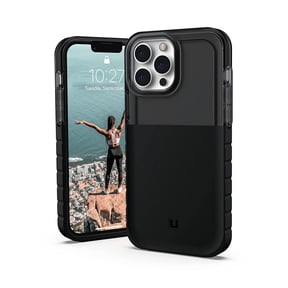 [U] by UAG iPhone 13 Pro Max Case [6.7-inch screen] Dip Slim Lightweight Stylish Trendy Translucent Shock Absorbing PC TPU Modern Protective Phone Cover, Black