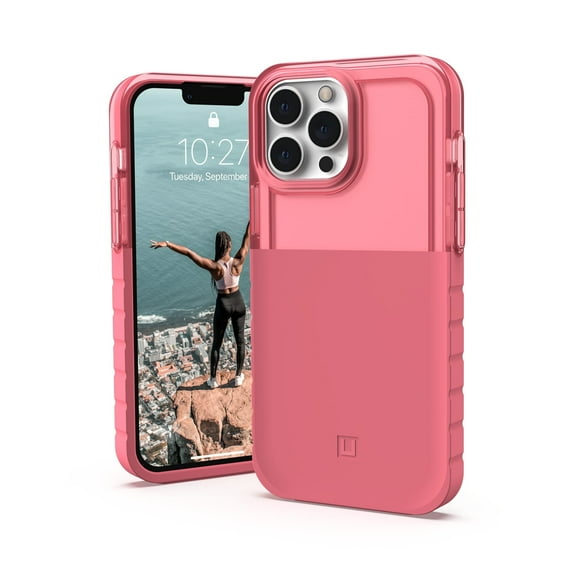 [U] by UAG iPhone 13 Pro Max Case [6.7-inch screen] Dip Slim Lightweight Stylish Trendy Translucent Shock Absorbing PC TPU Modern Protective Phone Cover, Clay