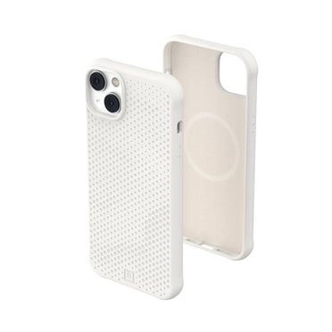 [U] by UAG iPhone 14 Plus Case White Marshmallow 6.7" Dot Built-in Magnet Compatible with MagSafe Charging Slim Lightweight Dropproof Silicone Protective Cover by URBAN ARMOR GEAR