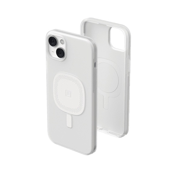 [U] by UAG iPhone 14 Plus Case White Marshmallow 6.7" Lucent 2.0 Built-in Magnet Compatible with MagSafe Charging Slim Lightweight Opaque Protective Cover by URBAN ARMOR GEAR