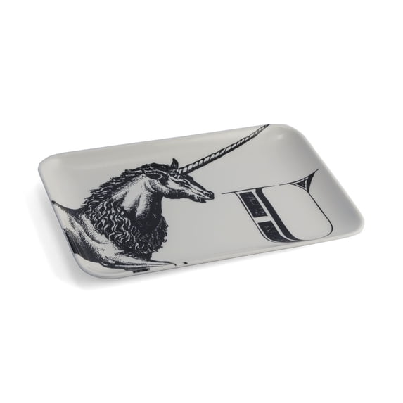 U Unicorn Alphabet Tray