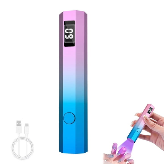 U V Light for Nails, Mini UV Light for Nails Handheld Flash Cure Light, Handheld UV Lamp for Gel Nails LED Nail Flash Cure Lamp Portable Mini Nail Dryer for Home DIY Salon Women Gel Polish