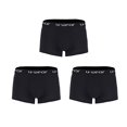 thumbnail image 1 of U-Wear Men’s Cotton Underwear Boxer Shorts 3 Pack Briefs For Men, Black (3-Pack), XL, 1 of 11