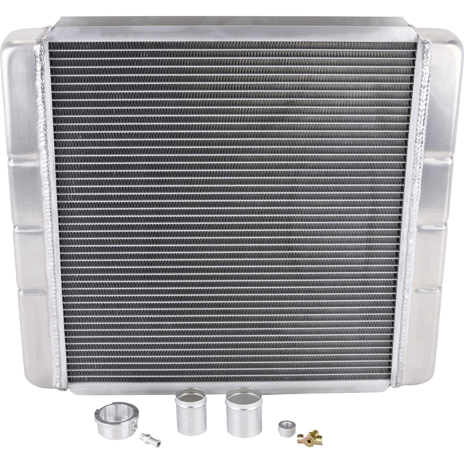 Upper Radiator Set Speedway Motors U-Weld-It Custom Aluminum Radiator Kit 22 x 19 Inch ...