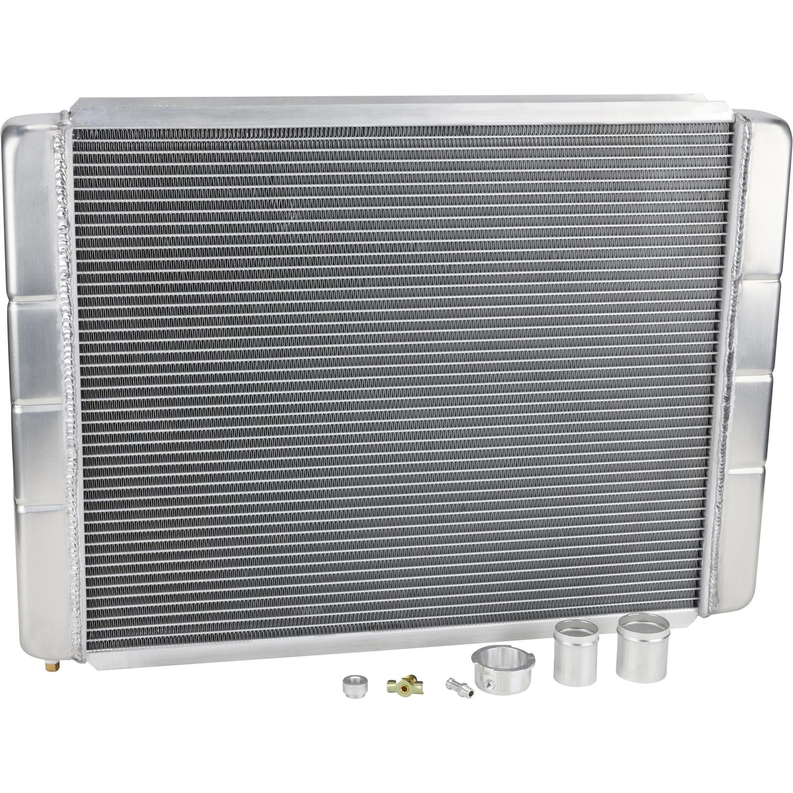 External Radiator Kits Speedway Motors U-Weld-It Custom Aluminum Radiator Kit 28 x 19 Inch ...