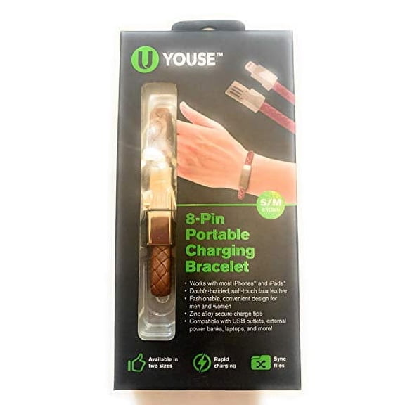U Youse 8-Pin Portable Charging Bracelet (Small/Medium)