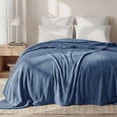 thumbnail image 1 of U by Bedsure Fleece Blanket Queen Blanket Mineral Blue - Soft Lightweight Plush Fuzzy Cozy,90x90 inches, 1 of 10