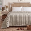 U by Bedsure Fleece Queen Blanket for Couch, Super Soft Cozy Blankets, for Women, Girls, 90x90 inches Linen