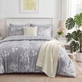 thumbnail image 1 of U by Bedsure Twin/Twin XL Comforter Set for College Dorm Grey, Bed in a Bag Twin Size Bedding, 5-Pieces Botanical Flowers Spring Comforter, Sheets, Pillowcases & Shams, 1 of 9