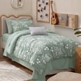 thumbnail image 1 of U by Bedsure Twin/Twin XL Sage Green Comforter Set for College Dorm Girl, 5-Pieces Bed in a Bag with Botanical Flowers Comforter, Sheets, Pillowcases & Shams, 1 of 10