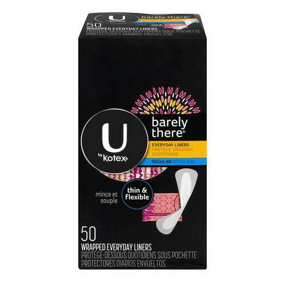 U by Kotex Barely There Panty Liners (Pack of 48)