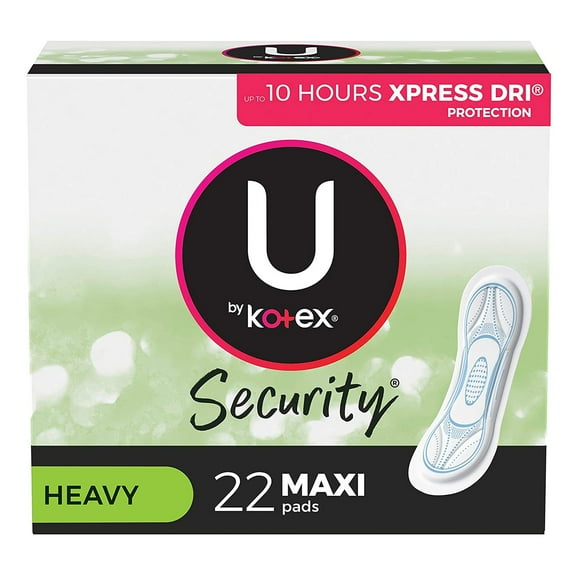 U by Kotex Security Feminine Pad Maxi 03906 176 per Case