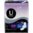 thumbnail image 1 of U by Kotex Security Maxi Pads, Overnight 14 ea, 1 of 2