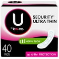 thumbnail image 1 of U by Kotex Security Ultra Thin Pads, Long without Wings (40 count), 1 of 1