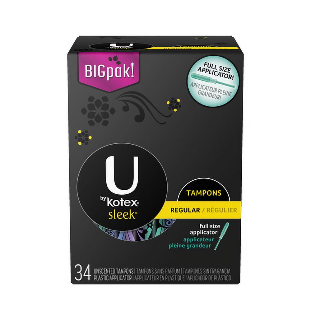 U by Kotex Sleek Tampons Regular
