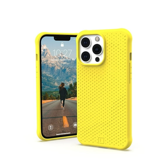 [U] by UAG iPhone 13 Pro Case [6.1-inch screen] DOT Slim Fit Lightweight Stylish Pattern Impact Resistant Protective Phone Cover, Acid