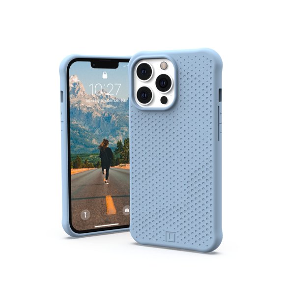 [U] by UAG iPhone 13 Pro Case Blue Cerulean DOT Slim Fit Lightweight Stylish Pattern Impact Resistant Protective Phone Cover, [6.1-inch Screen]