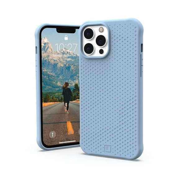 [U] by UAG iPhone 13 Pro Max Case [6.7-inch screen] DOT Slim Fit Lightweight Stylish Pattern Impact Resistant Protective Phone Cover, Cerulean
