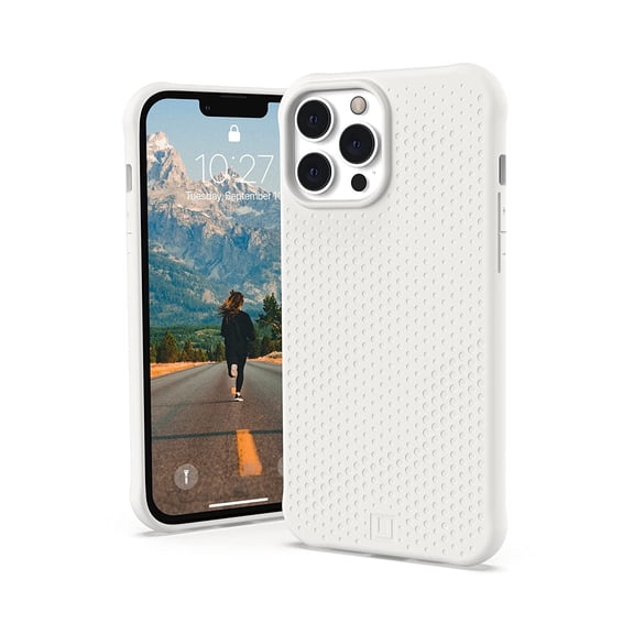 [U] by UAG iPhone 13 Pro Max Case [6.7-inch screen] DOT Slim Fit Lightweight Stylish Pattern Impact Resistant Protective Phone Cover, Marshmallow