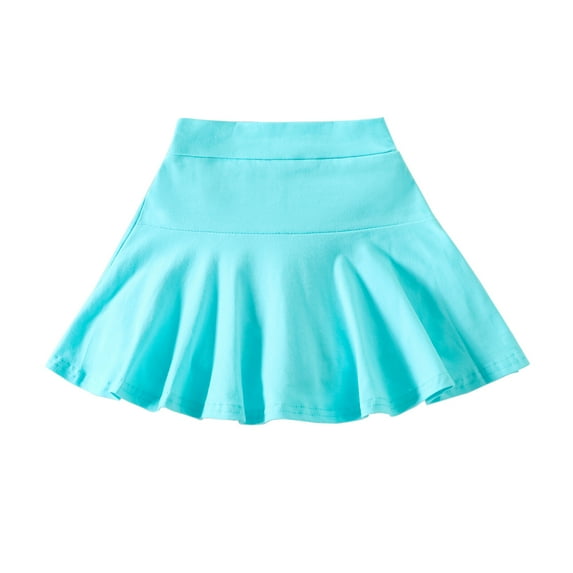 U·nikaka Toddler Baby Girl Skorts Flared Plain Pleated Skater Skirts Sport Skorts
