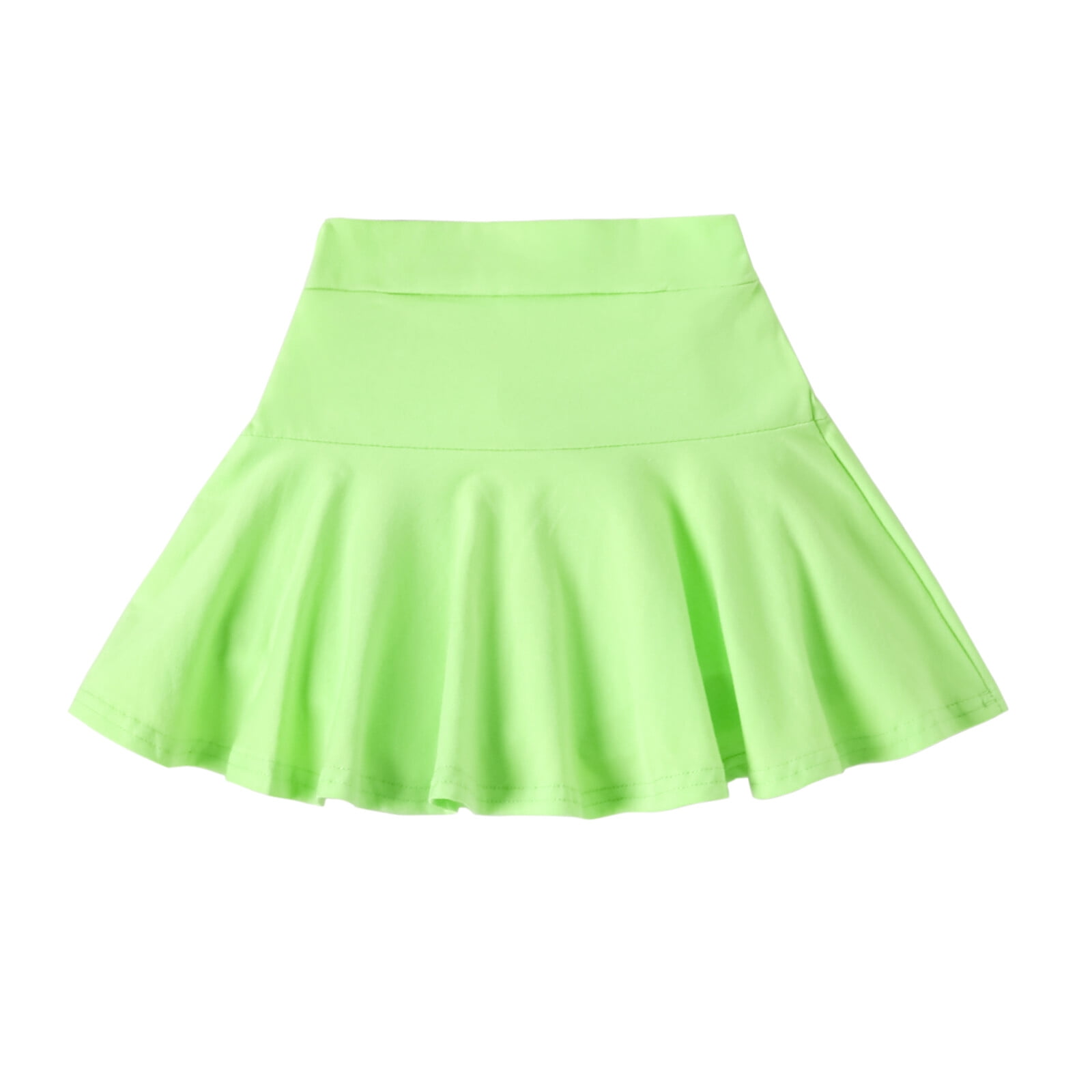 U·nikaka Toddler Baby Girl Skorts Flared Plain Pleated Skater Skirts